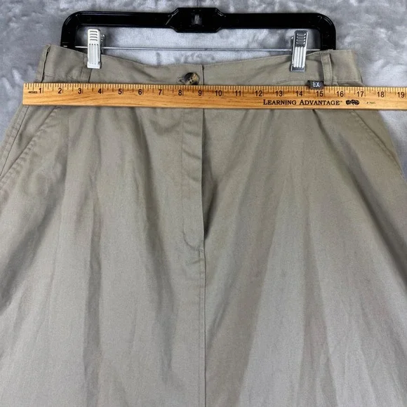Ex Officio Tan Skirt Women's 16P A-Line Midi Casual Travel Safari (1372) - Picture 7 of 10
